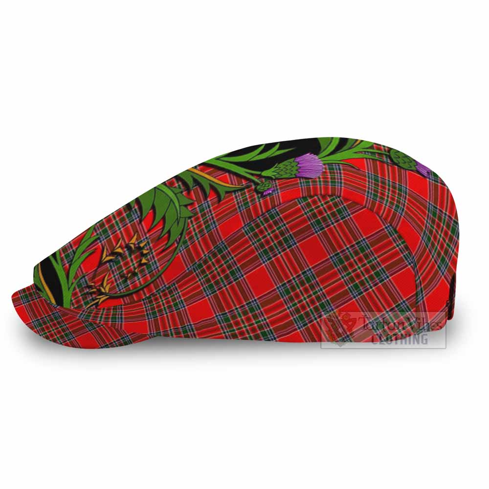 Binning Tartan Flat Cap, Jeff Cap Scottish Thistle Pride Heritage Art - Tartan Vibes Clothing