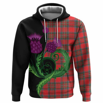 Binning Tartan Hoodie Traditional Scottish Thistle