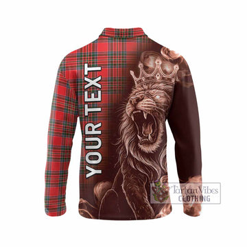 Binning Tartan Long Sleeve Polo Shirt Roaring Lion Heritage