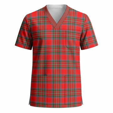Binning Tartan Scrub Top - Tartan Vibes Clothing