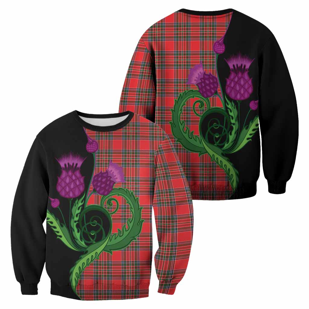 Binning Tartan Sweatshirt Traditional Scottish Thistle