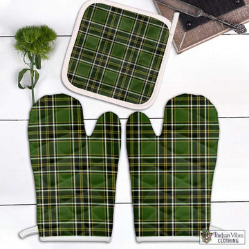 Birmingham Tartan Combo Oven Mitt & Pot-Holder Combo 2 Oven Mitt & 1 Pot-Holder Black - Tartan Vibes Clothing
