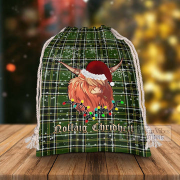 Birmingham Tartan Christmas Santa's Bag with Twinkle Highland Cattle - Tartan Vibes Clothing