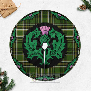 Birmingham Tartan Christmas Tree Skirt Scottish Thistle Style Casual Tree Skirts - Tartan Vibes Clothing