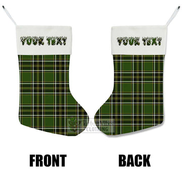 Birmingham Tartan Christmas Stocking with Personalized Text