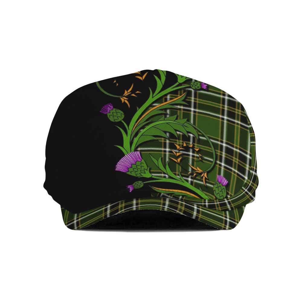 Birmingham Tartan Flat Cap, Jeff Cap Scottish Thistle Pride Heritage Art