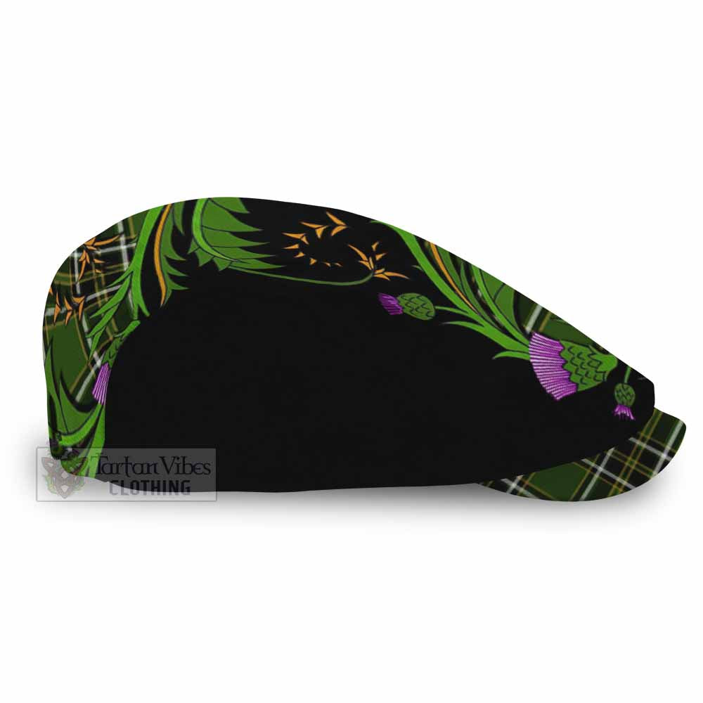 Birmingham Tartan Flat Cap, Jeff Cap Scottish Thistle Pride Heritage Art