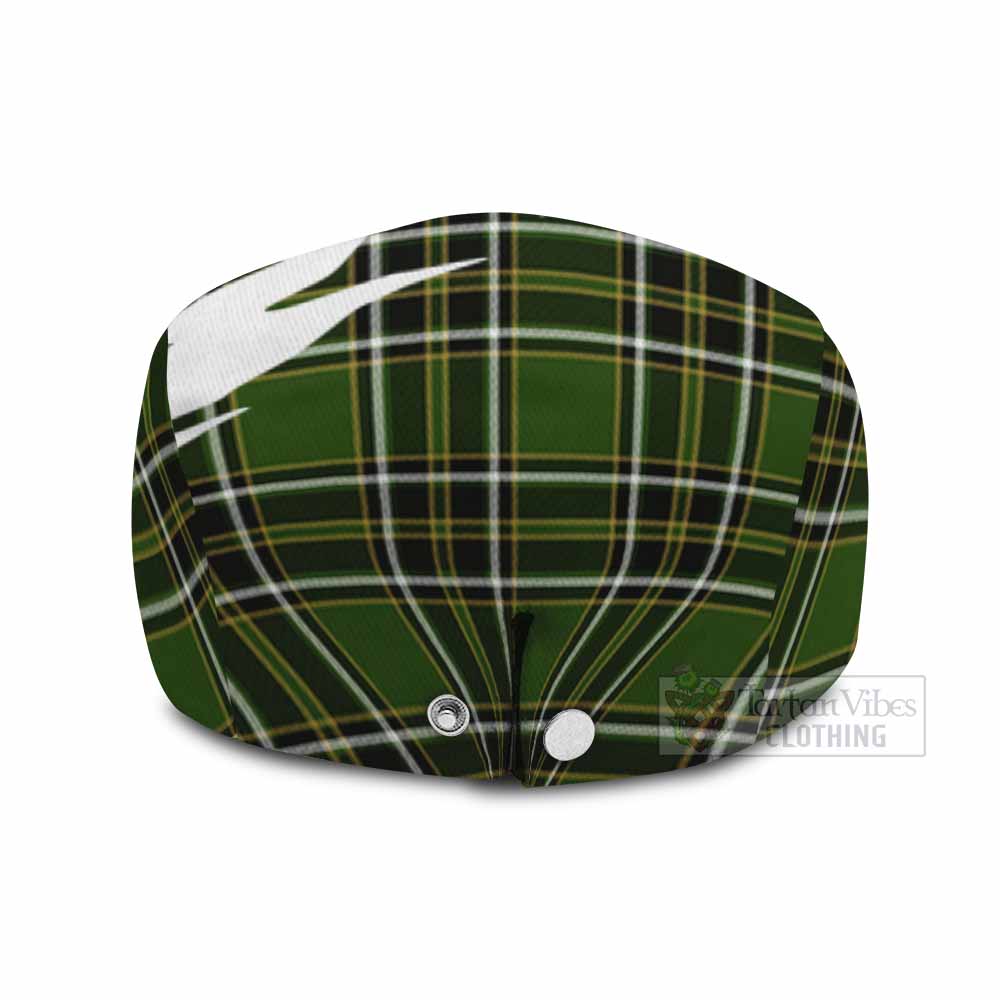Birmingham Tartan Loch Ness Monster Scottish Heritage Art Flat Cap, Jeff Cap