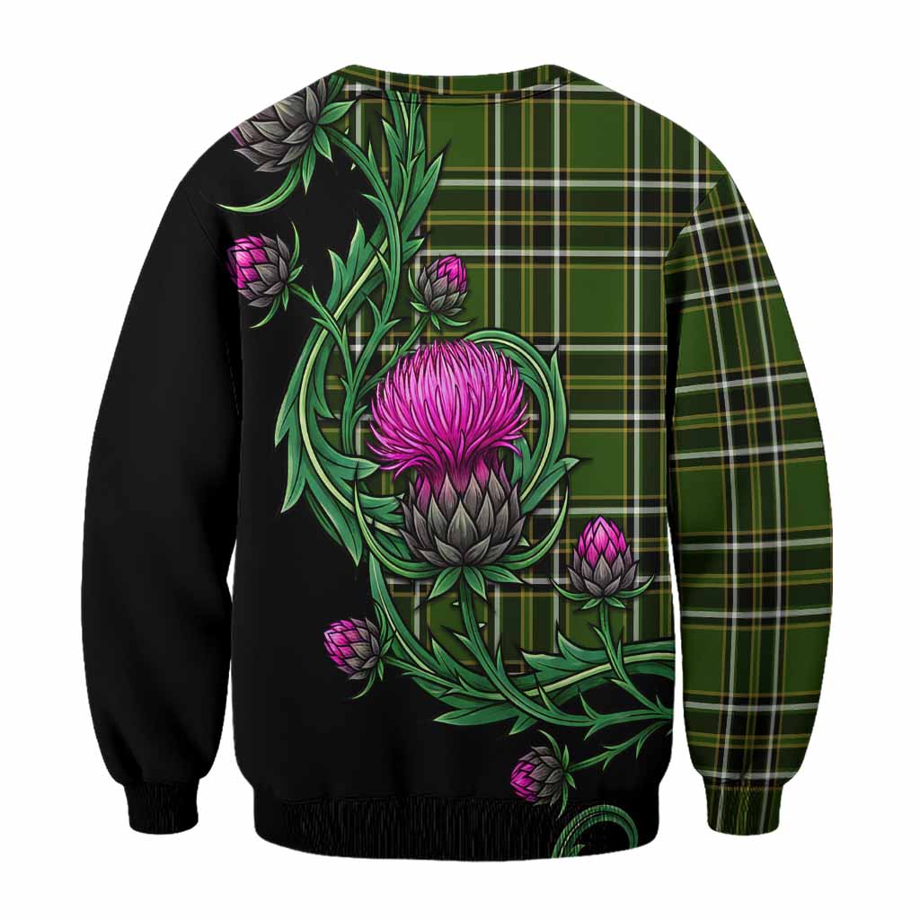 Birmingham Tartan Sweatshirt Resilient Scottish Thistle - Tartan Vibes Clothing