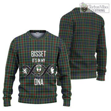 Bisset Tartan Ugly Sweater with Family Crest DNA In Me Style Unisex - Tartan Vibes Clothing
