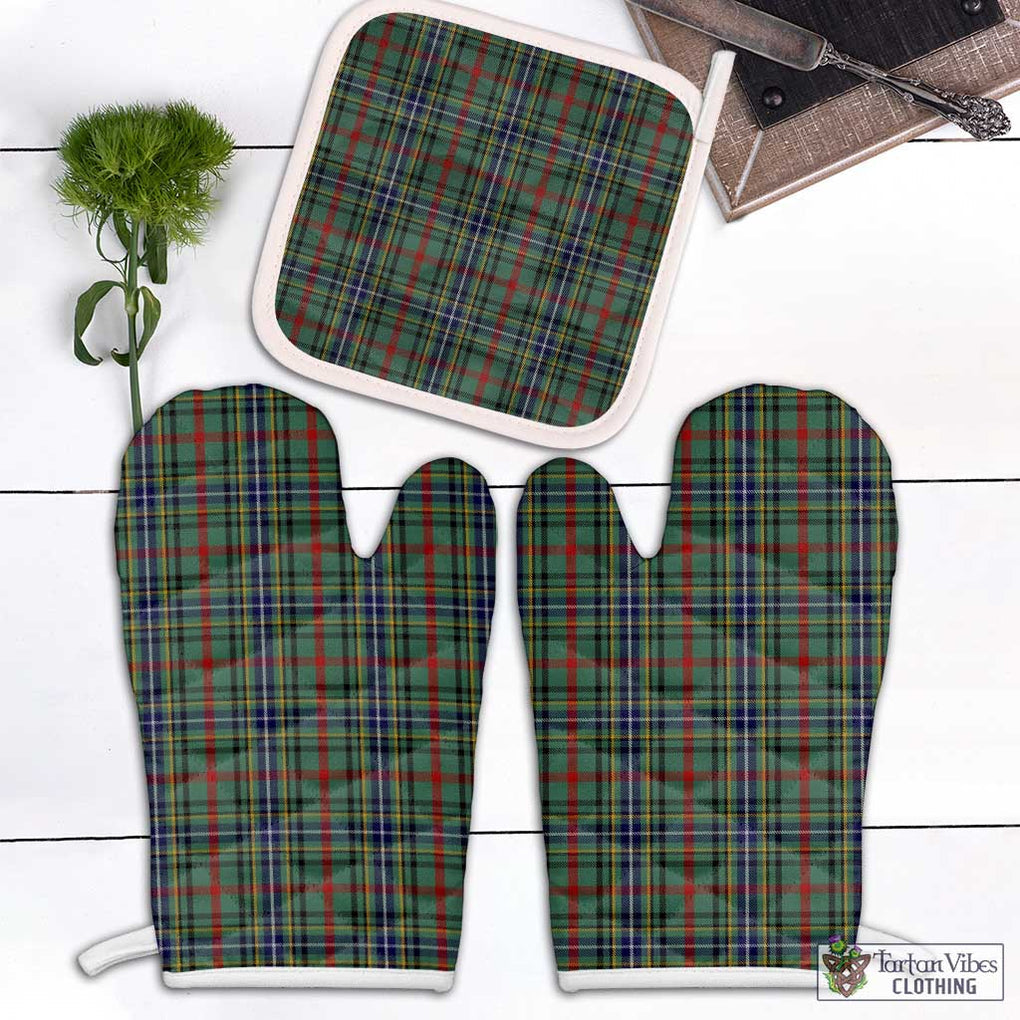 Bisset Tartan Combo Oven Mitt & Pot-Holder Combo 2 Oven Mitt & 1 Pot-Holder Black - Tartan Vibes Clothing