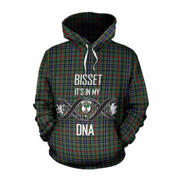 Bisset Tartan Cotton Hoodie with Family Crest DNA In Me Style Pullover Hoodie XS - Tartan Vibes Clothing