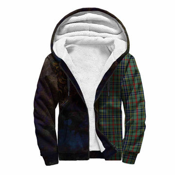 Bisset Tartan Family Crest Sherpa Hoodie Alba Gu Brath Be Brave Lion Ancient Style Unisex S - Tartan Vibes Clothing
