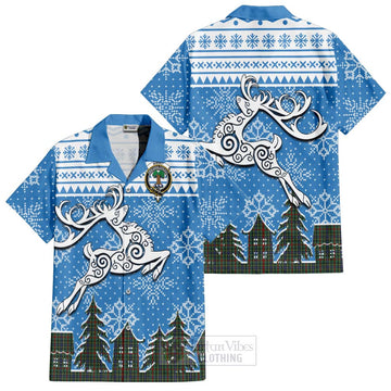 Bisset Clan Christmas Hawaiian Shirt Celtic Reindeer Style Kid - Tartan Vibes Clothing