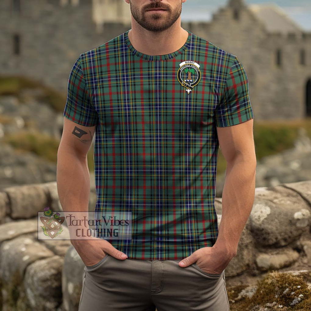 Bisset Tartan Cotton T-Shirt with Family Crest Kid's Shirt - Tartan Vibes Clothing