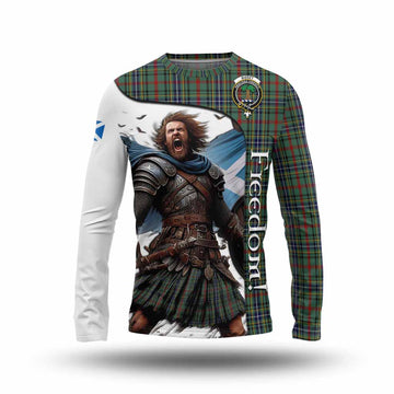 Bisset Crest Tartan Long Sleeve T-Shirt Inspired by the Freedom of Scottish Warrior Unisex - Tartan Vibes Clothing