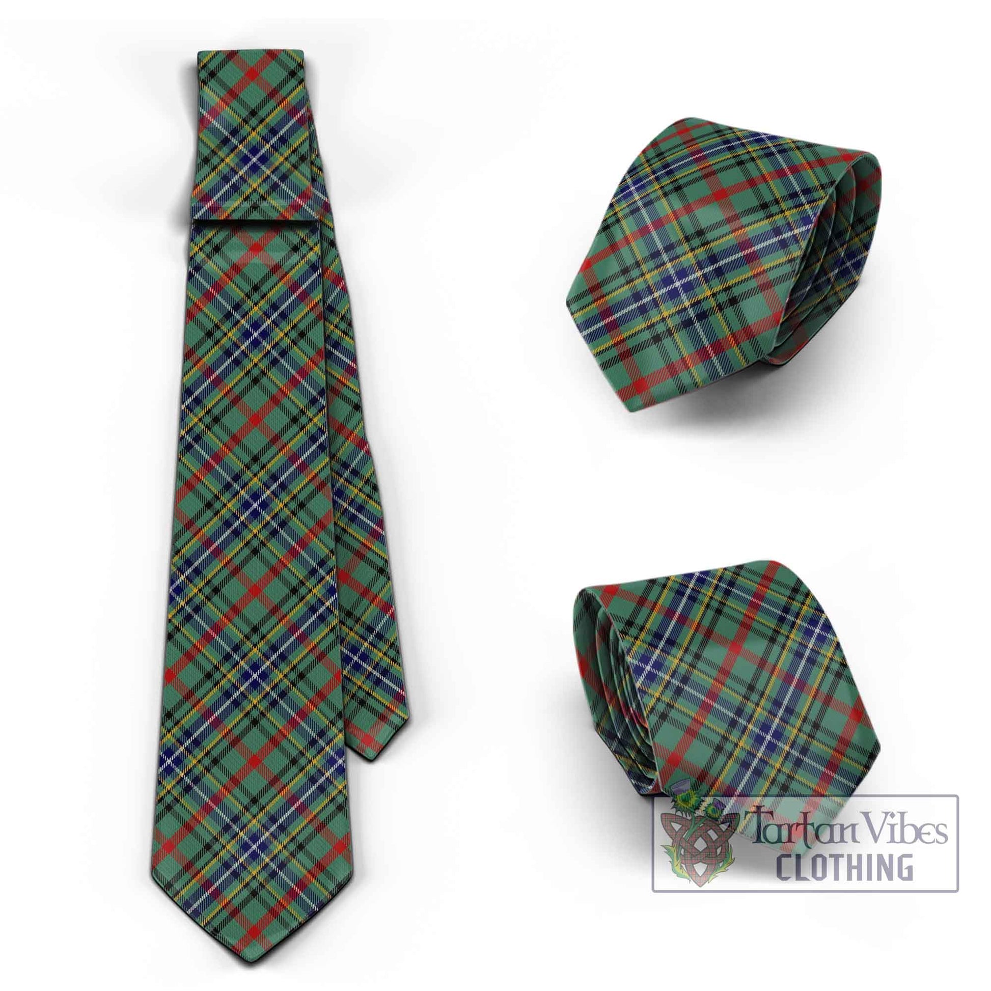 Bisset Tartan Classic Necktie Cross Style Necktie One Size - Tartan Vibes Clothing