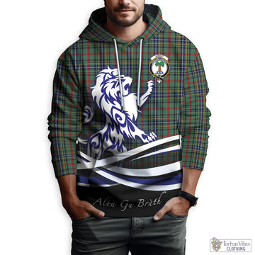 Bisset Tartan Hoodie with Alba Gu Brath Regal Lion Emblem Zip Hoodie - Tartan Vibes Clothing