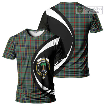 Bisset Tartan T-Shirt with Family Crest Circle Style Kid's Shirt - Tartan Vibes Clothing