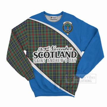 Bisset Family Crest Tartan Sweatshirt Celebrate Saint Andrew's Day in Style Unisex - Tartan Vibes Clothing