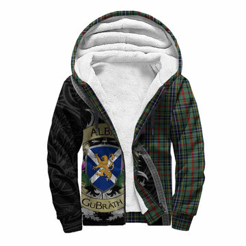 Bisset Tartan Family Crest Sherpa Hoodie Lion Rampant Royal Thistle Shield Celtic Inspired Unisex S - Tartan Vibes Clothing