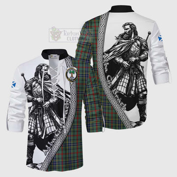 Bisset Tartan Clan Crest Ghillie Kilt Shirt with Highlander Warrior Celtic Style Men - Tartan Vibes Clothing