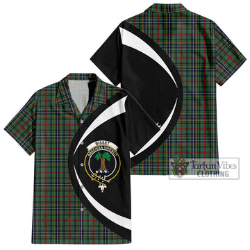 Bisset Tartan Hawaiian Shirt with Family Crest Circle Style Kid - Tartan Vibes Clothing