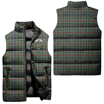 Bisset Tartan Sleeveless Puffer Jacket with Family Crest Unisex - Tartan Vibes Clothing
