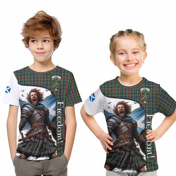 Bisset Crest Tartan Kid T-Shirt Inspired by the Freedom of Scottish Warrior Youth XL Size14 - Tartan Vibes Clothing