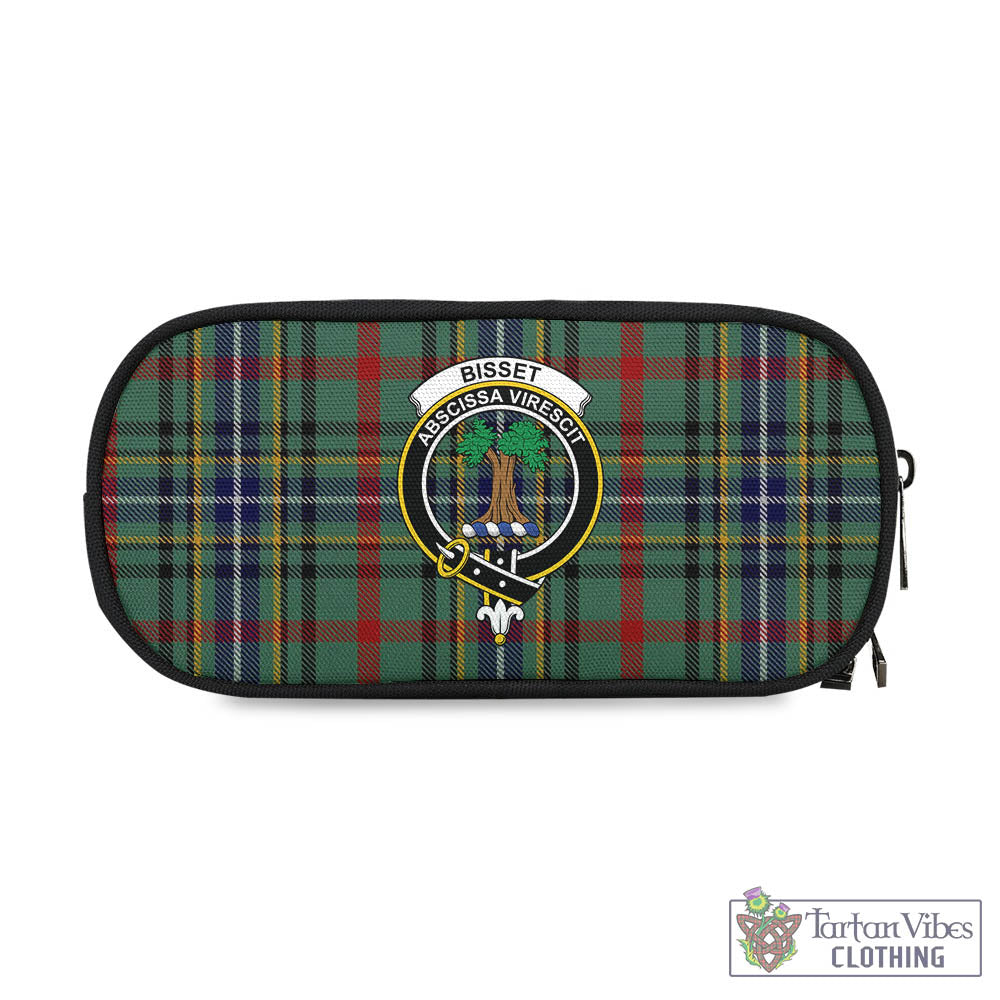 Bisset Tartan Pen and Pencil Case with Family Crest One Size 4.13*8.74 inch - Tartan Vibes Clothing