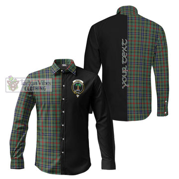 Bisset Tartan Long Sleeve Button Shirt with Family Crest and Half Of Me Style Men's Shirt S - Tartanvibesclothing Shop