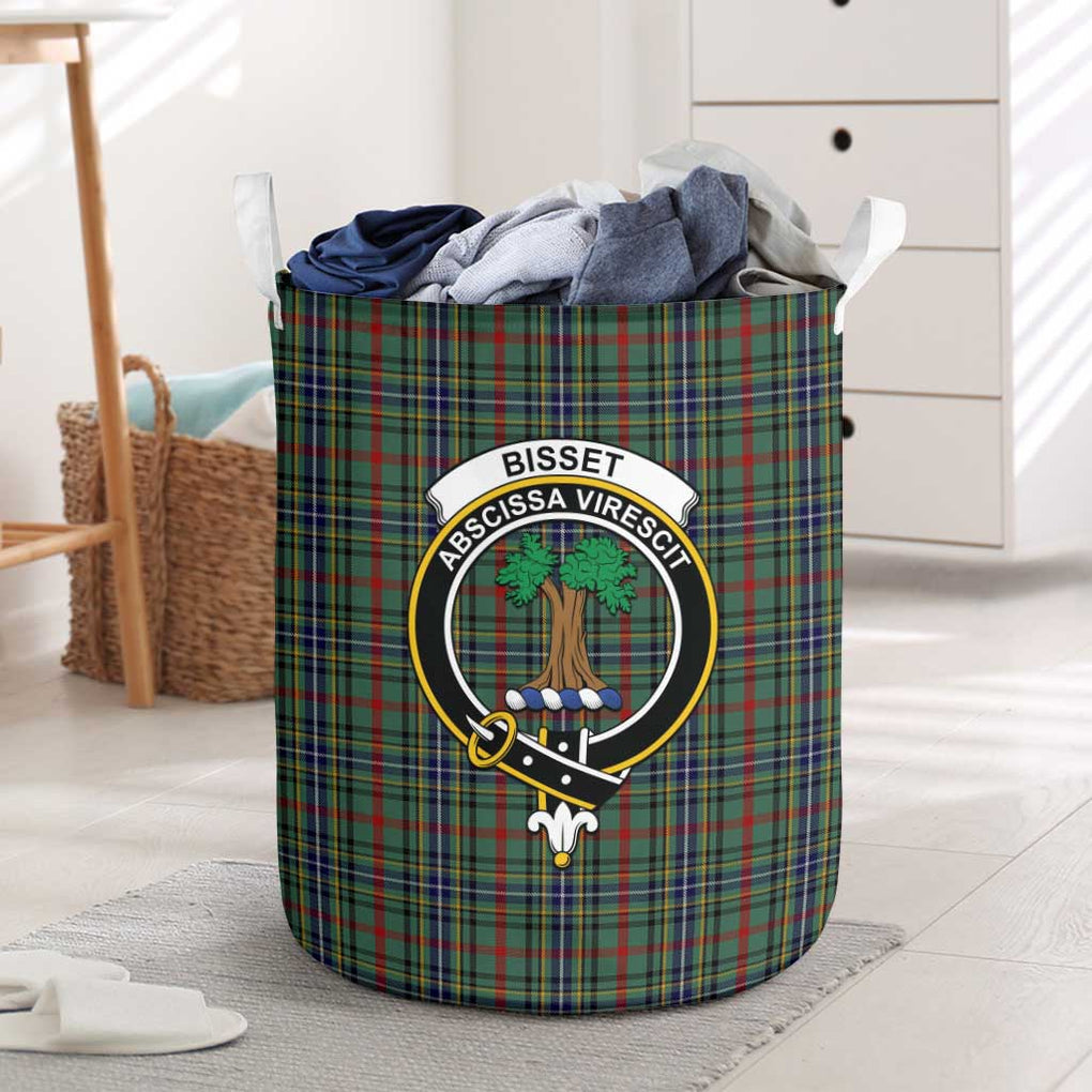 Bisset Tartan Laundry Basket with Family Crest One Size - Tartan Vibes Clothing
