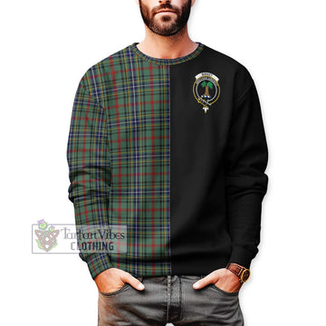 Bisset Tartan Sweatshirt with Family Crest and Half Of Me Style Unisex - Tartan Vibes Clothing