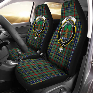 Bisset Tartan Car Seat Cover with Family Crest One Size - Tartan Vibes Clothing