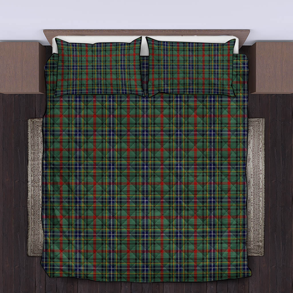 Bisset Tartan Quilt Bed Set King - Tartan Vibes Clothing