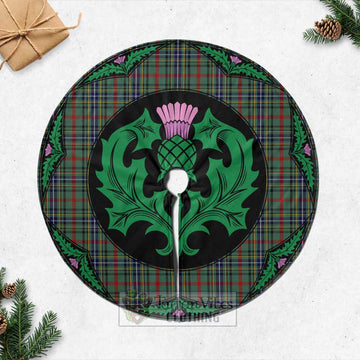 Bisset Tartan Christmas Tree Skirt Scottish Thistle Style Casual Tree Skirts - Tartan Vibes Clothing