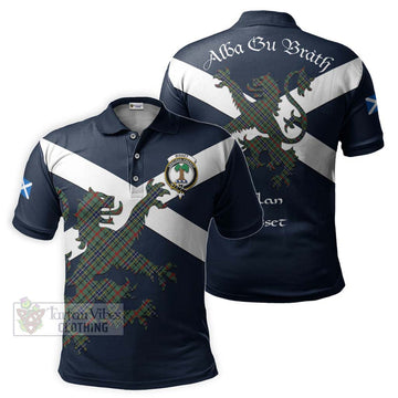 Bisset Tartan Lion Rampant Polo Shirt Proudly Display Your Heritage with Alba Gu Brath and Clan Name Kid - Tartan Vibes Clothing