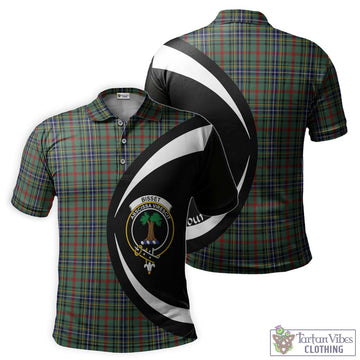 Bisset Tartan Men's Polo Shirt with Family Crest Circle Style Kid - Tartan Vibes Clothing