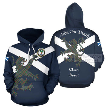 Bisset Tartan Lion Rampant Hoodie Proudly Display Your Heritage with Alba Gu Brath and Clan Name Zip Hoodie - Tartan Vibes Clothing