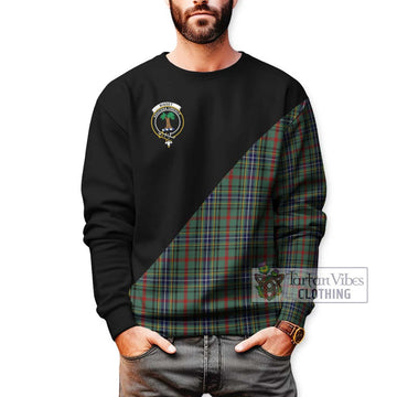 Bisset Tartan Sweatshirt with Family Crest and Military Logo Style Unisex - Tartan Vibes Clothing