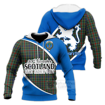 Bisset Family Crest Tartan Knitted Hoodie Celebrate Saint Andrew's Day in Style Unisex Knitted Pullover Hoodie - Tartan Vibes Clothing