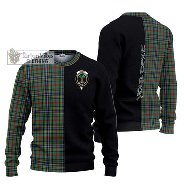 Bisset Tartan Ugly Sweater with Family Crest and Half Of Me Style Unisex - Tartan Vibes Clothing