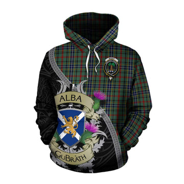Bisset Tartan Family Crest Cotton Hoodie Lion Rampant Royal Thistle Shield Celtic Inspired Pullover Hoodie XS - Tartan Vibes Clothing