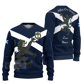 Bisset Tartan Lion Rampant Ugly Sweater Proudly Display Your Heritage with Alba Gu Brath and Clan Name Unisex - Tartan Vibes Clothing