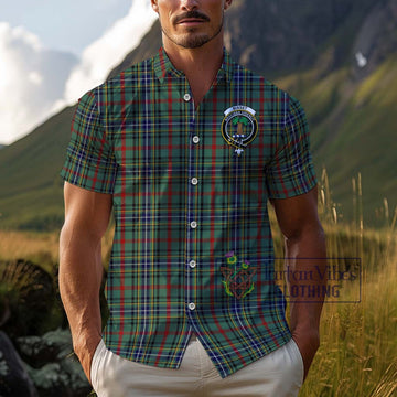 Bisset Tartan Cotton Hawaiian Shirt with Family Crest Kid - Tartan Vibes Clothing