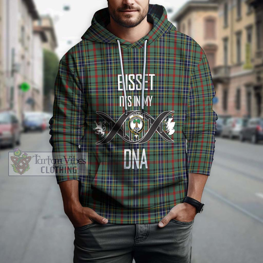 Bisset Tartan Hoodie with Family Crest DNA In Me Style Pullover Hoodie - Tartan Vibes Clothing