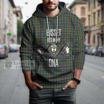 Bisset Tartan Hoodie with Family Crest DNA In Me Style Pullover Hoodie - Tartan Vibes Clothing