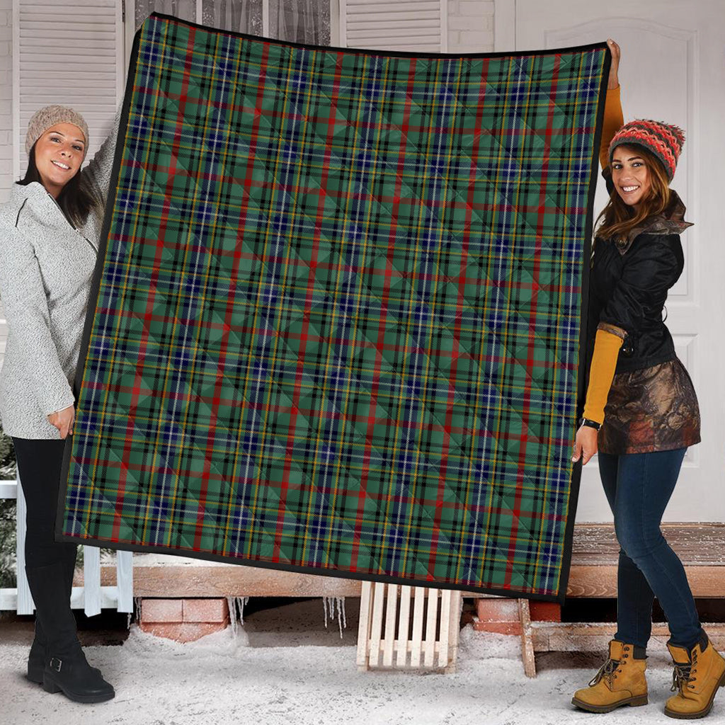 Bisset Tartan Quilt Super King Quilt 91" x 110" - Tartan Vibes Clothing