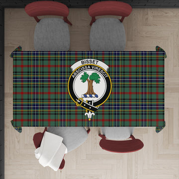 Bisset Tartan Tablecloth with Family Crest XL 57.1"x70.9"(145x180cm) - Tartan Vibes Clothing