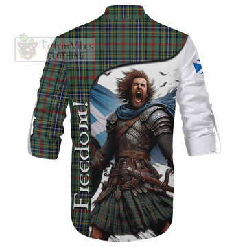 Bisset Crest Tartan Ghillie Kilt Shirt Inspired by the Freedom of Scottish Warrior - Tartan Vibes Clothing